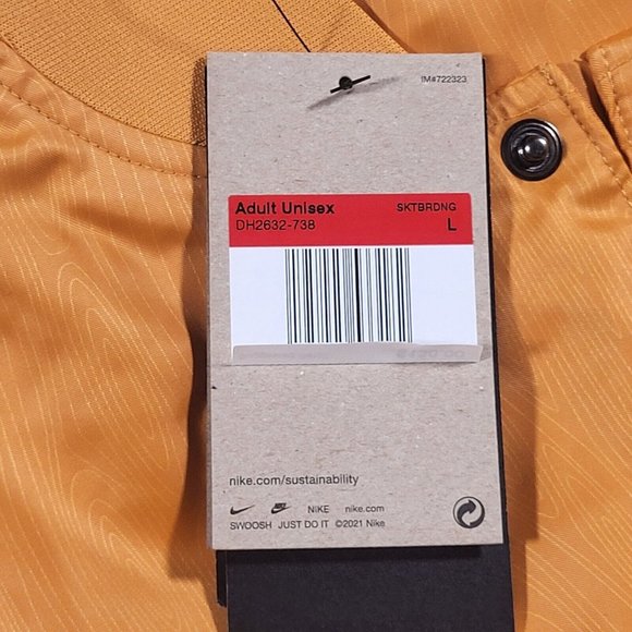 NIKE SB STORM FIT DNA OL SKATE JACKET SIZE L (DH2632 738) LIGHT CURRY $130 - Picture 8 of 10